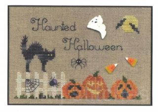  Cross Stitch Haunted Halloween Chart