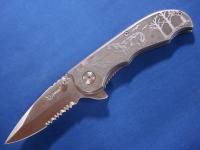 MASTER CUTLERY KNIFE MC 1047W STAINLESS STEEL WOLF DESIGN NIB