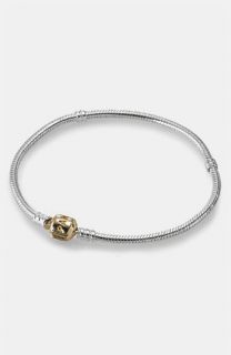 PANDORA Gold Clasp Sterling Silver Charm Bracelet