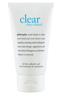 philosophy clear days ahead acne treatment gel moisturizer