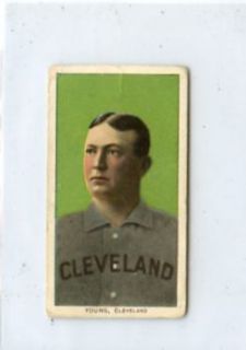 1909 11 T 206 T206 CY Young Portrait w Piedmont Back Cleveland