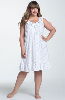 Lauren Ralph Lauren Sleeveless Cotton Nightgown (Plus)