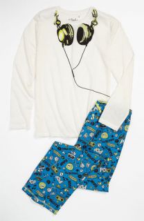 PJ Salvage Headphones Two Piece Pajamas (Big Boys)