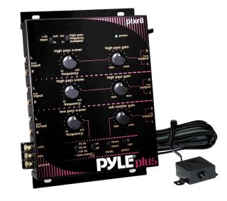 Pyle Car Stereo PLXR8 New 3 Way Electronic Crossover w Remote