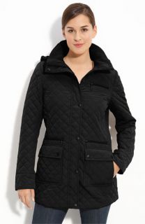Calvin Klein Quilted Jacket with Detachable Hood