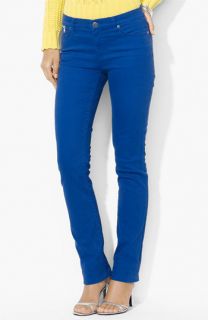 Lauren Ralph Lauren Slim Straight Leg Colored Jeans (Petite) (Online Exclusive)