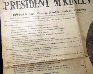  William McKinley Assassination Shot by Leon Czolgosz Buffalo NY