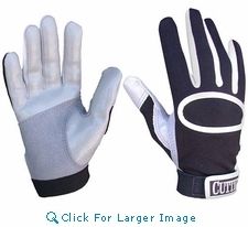 New Cutters 018V Little Slugger Black Batting Gloves