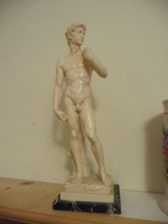  12" Statue of David by A Santini
