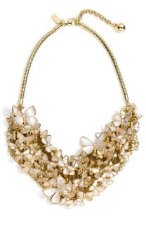 kate spade new york papillon pearls butterfly bib necklace