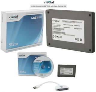 CRUCIAL M4 512GB SSD 2 5 SOLID STATE DRIVE DATA TRANSFER KIT