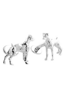David Donahue Boxer Sterling Silver Cuff Links