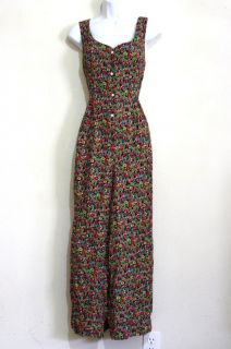 Jeffrey Dara by Linda Hutley Flare Overalls Size 9 10