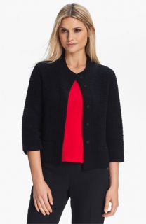 Eileen Fisher Silk Blend Jacquard Jacket (Petite)