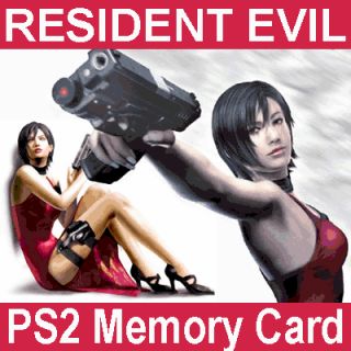 Resident Evil 4 Code Veronica x Game Saves New PS2 Card