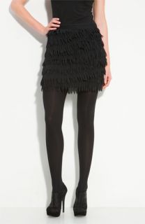 DKNY Ruffled Feathers Silk Chiffon Mini Skirt