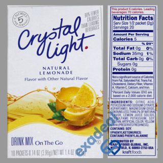 Crystal Light Drink Mix on The Go Packets Flavors