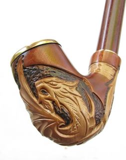 UNIQUE Hand Carved Long Smoking Pipe/Pipes/HOOKAH Dargon