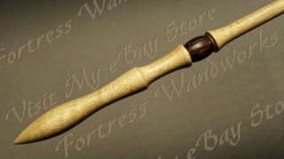 Curly Myrtle Wood Wand Magic Wicca Pagan Witch Metaphysical Wizard