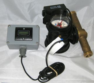 Cubic Foot Flexible Axis Water Meter FAM with Remote Display