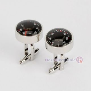 Functional Thermometer Pattern Cufflinks Mens Cuff Links