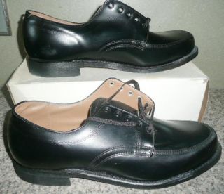 Vtg Black Men Herman Work Casual Boots Shoes New Old 13