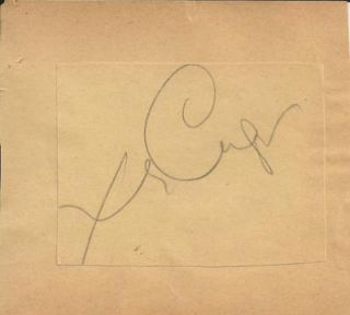 Xavier Cugat D 1990 Hand Signed Vintage Album Page
