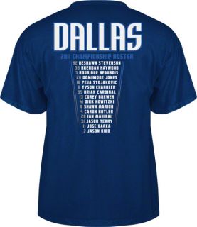 Dallas Mavericks 2011 NBA Finals Champions Roster T Shirt