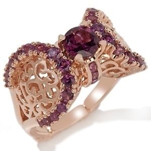 14Kt Rose Gold Dallas Prince Designs 2 13ct Rhodolite Ring Size 8