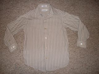 Calvin Klein Cotton Button Up Dress Shirt Boys 8 S