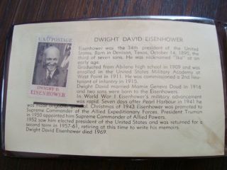 1969 Dwight David Eisenhower President Medal FDC Folder