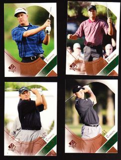  60 Card SP Authentic Golf PGA Set 2003 Tiger Woods David Toms
