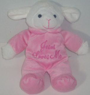This is for a Dan Dee White Lamb in Pink Outfit lovey plush   sings