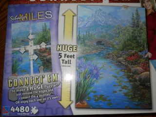 Schaefer Miles Connect Em Jigsaw Puzzle 4 in 1 4480 Large 5 Feet Tall
