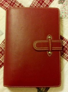  Burgandy Leather Planner by Franklin Covey Plan in Style