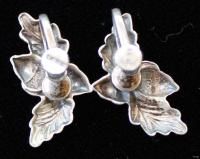 Vintage Signed DANECRAFT Sterling Silver Link Necklace & Earrings Set