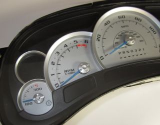 Chevy Silverado Speedometer Custom Silver Blue Needle