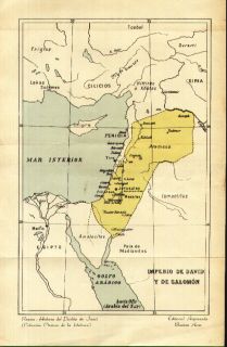 Map Imperio de David Y Salomón in Spanish Book Renán