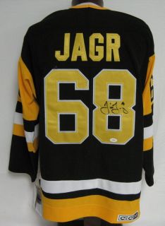 Jaromir Jagr Penguins Autographed Signed Jersey JSA Size 50