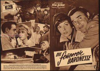 Dawn Addams Fuchsberger Feuerrote Baronesse RARE German Movie Program