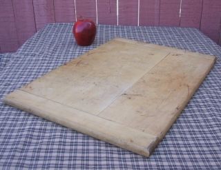 Large Vintage Wooden Cutting Board   Dough Board with Bakers Ends from