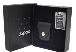 Zippo 24707 Jack Daniel High Polish Chrome with Pouch Gift Set Lighter
