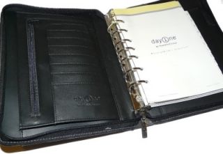 Black Franklin Covey Day One 1 Organizer Planner Retractable Handles