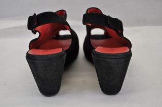 Pas de Rouge Cona A951 Italy EAE Black Sexy Mesh Suede 3Heel $440 42