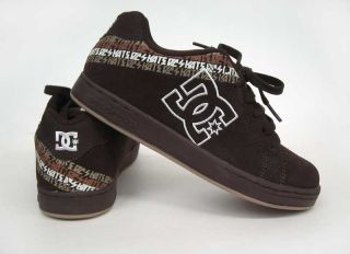 DC Shoes Brown Suede Graphic Skate Size 5 Youth