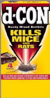 Con Dcon 1920000202 12 oz 4 PK Rat Mice Bait Poison