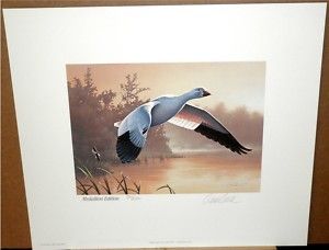 1988 Federal Duck Stamp Print Med Ed Daniel Smith