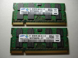 New 4GB 2x2GB DDR2 800 MHz PC2 6400 SODIMM Samsung RAM