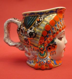  Lomonosov LFZ Porcelain GIRL HEAD JUG by Danko figurine 1960sORIG