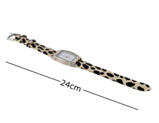 New OS Danon Stylish Womens Crystal Decorated Watch with Leopard